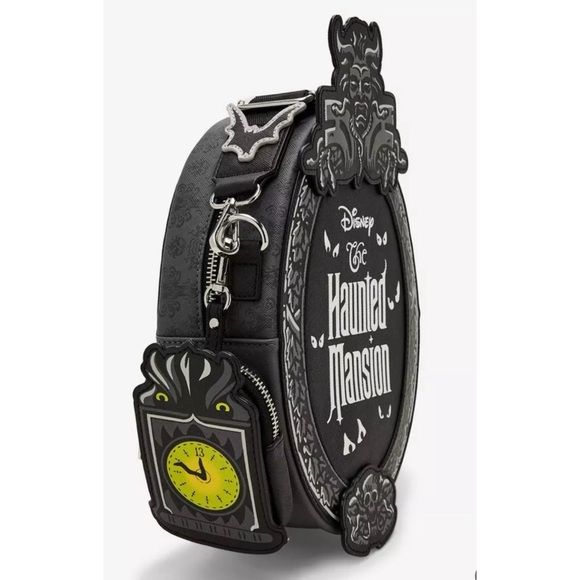 Disney The Haunted Mansion Plaque Figural Glow-in-the-Dark Crossbody Bag - Picture 4 of 5